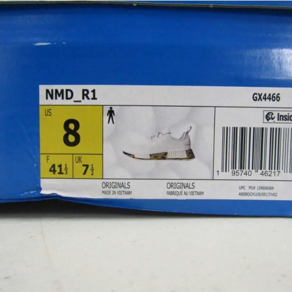 New Adidas Men\'s US 8 NMD R1 Camo White Yellow main image 5
